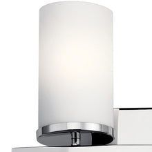 Load image into Gallery viewer, Crosby Vanity Light 2-Light Satin Etched Cased Opal Glass