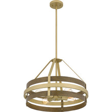 Load image into Gallery viewer, Gadsen 4 Light 20 inch Champagne Gold Pendant Ceiling Light