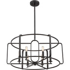 Santina 6-Light 28 inch English Bronze Chandelier Ceiling Light