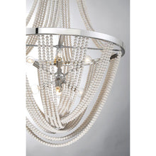 Load image into Gallery viewer, Contessa 8 Light 27 inch Polished Chrome Chandelier Ceiling Light, Wooden Beads
