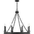 Seville 8 Light 34 inch Matte Black Chandelier Ceiling Light, Essentials