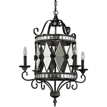 Load image into Gallery viewer, Mariana 4 Light 26 inch Silver Chandelier Ceiling Light
