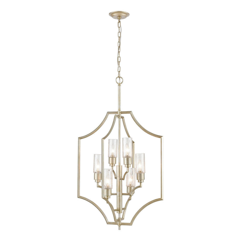Cheswick 22'' Wide 6-Light Chandelier - Aged Silver - Elk Lighting 33445/6