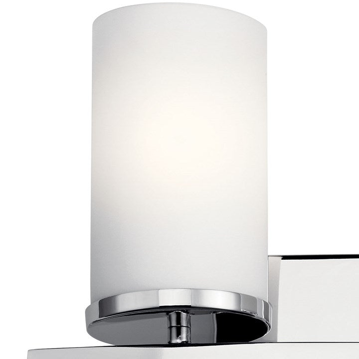 Crosby Vanity Light  2-Light   Satin Etched Cased Opal Glass
