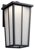 Amber Valley 17 1/4" High LED Black Outdoor Wall Light