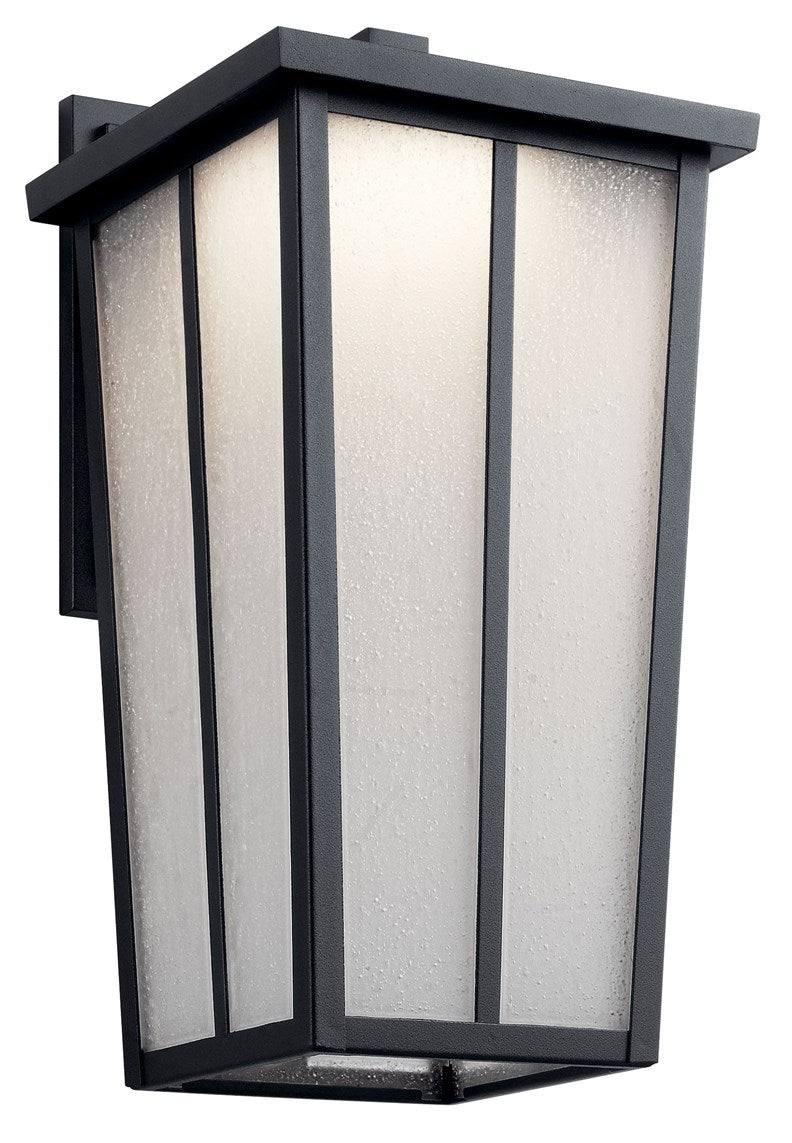 Amber Valley 17 1/4" High LED Black Outdoor Wall Light