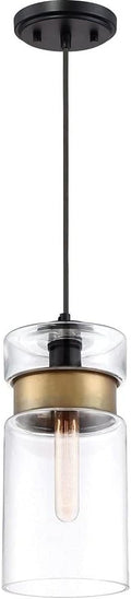One-Light 6-inch Mystic Black Mini Pendant Ceiling Light