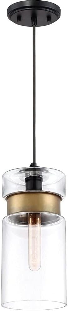 One-Light 6-inch Mystic Black Mini Pendant Ceiling Light