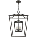 CHAPMAN & MYERS DARLANA LARGE DOUBLE CAGE LANTERN IN AGED IRON