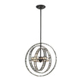 Elk 31660/3 Crystal Orbs Pendant, 3-Light 120 Total Watts, Oil Rubbed Bronze