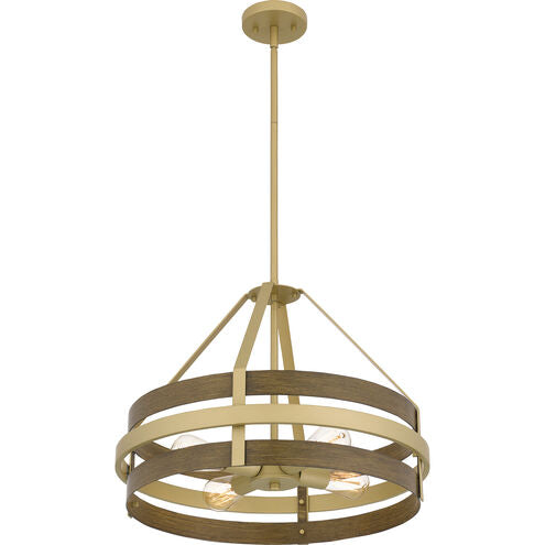 Gadsen 4 Light 20 inch Champagne Gold Pendant Ceiling Light