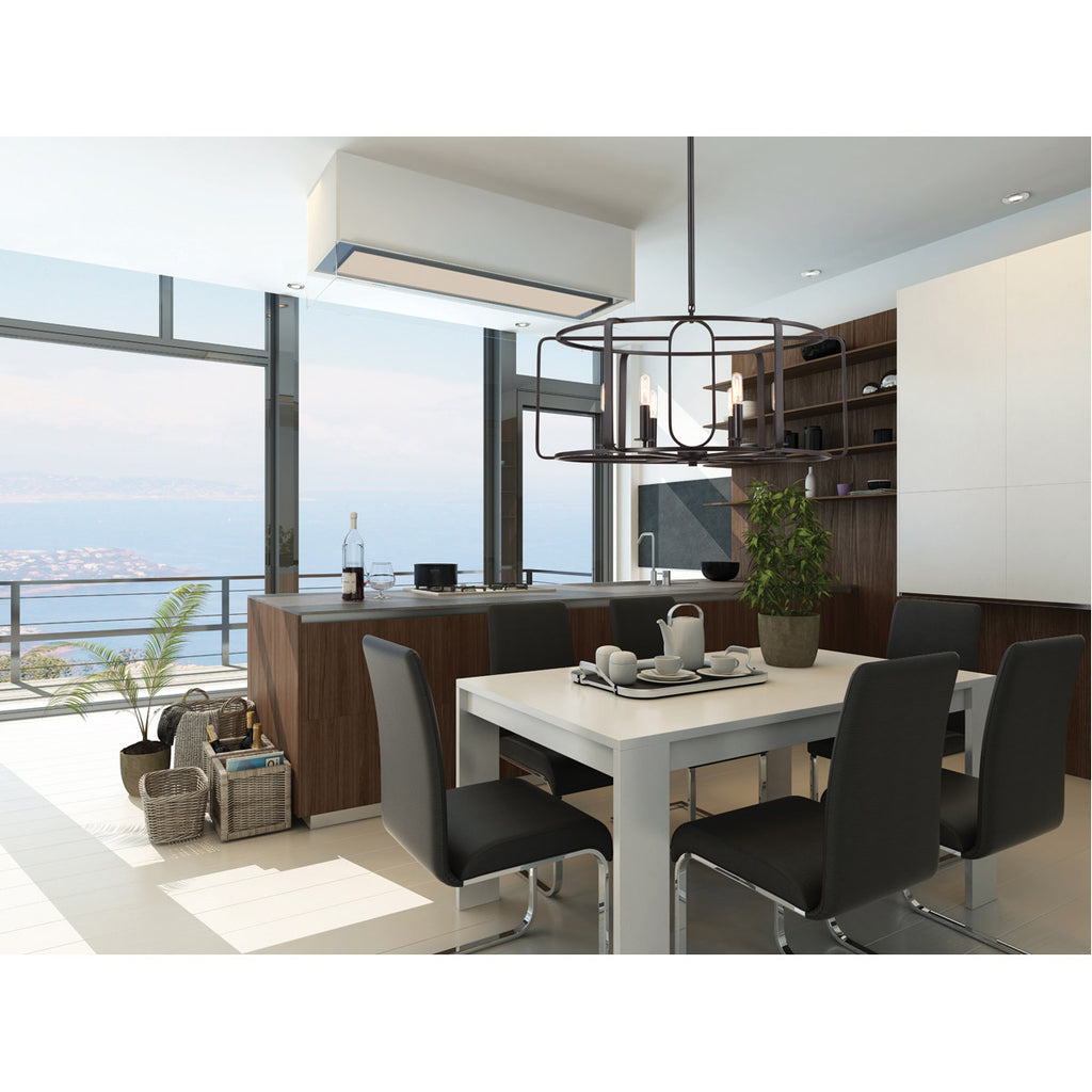 Santina 6-Light 28 inch English Bronze Chandelier Ceiling Light