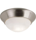 LED 12 inch Brushed Nickel Flush Mount Ceiling Light